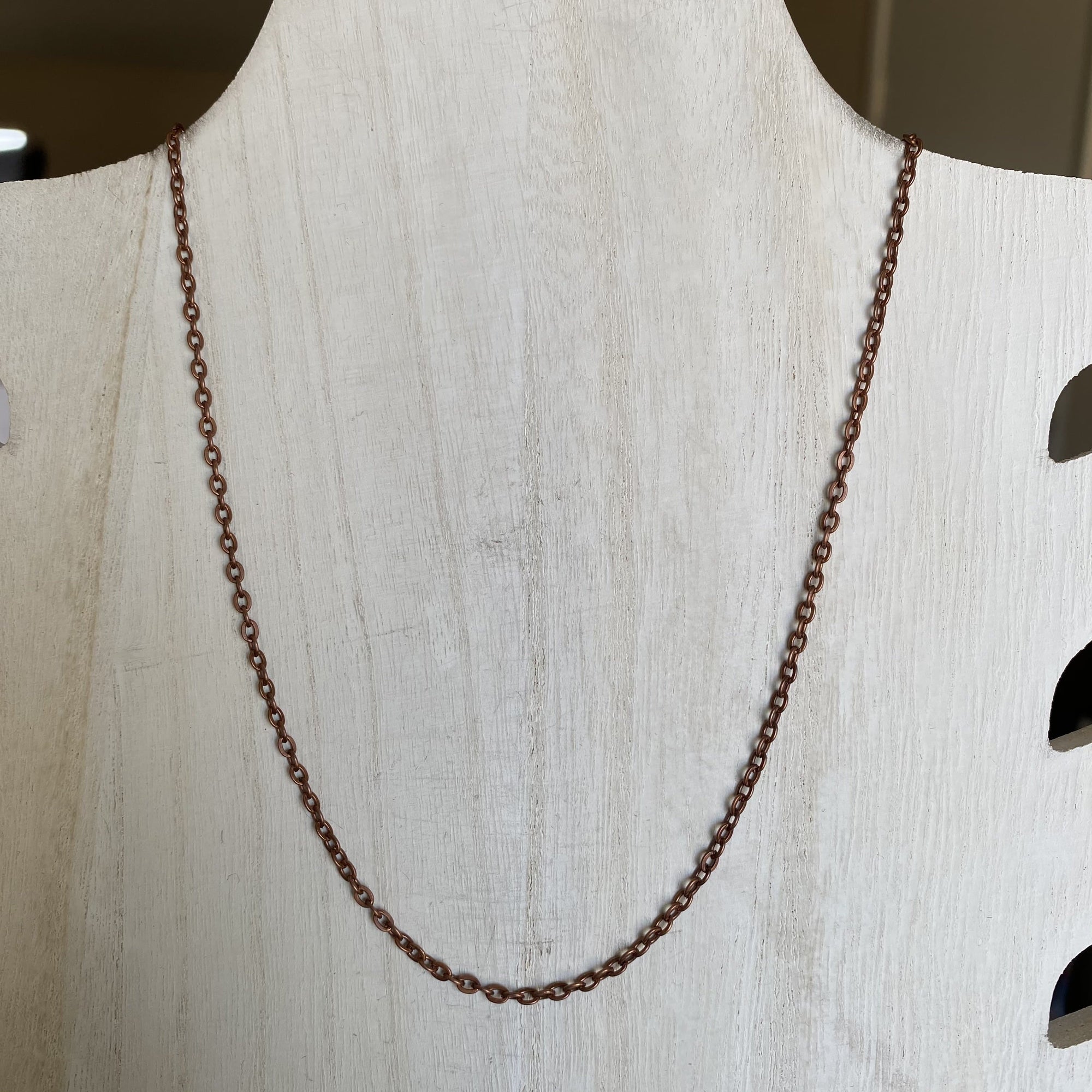 Red Copper Necklace Chain - 18in